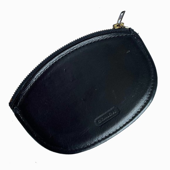 Coach Handbags - Vintage Coach Coin Purse Black Leather HTF